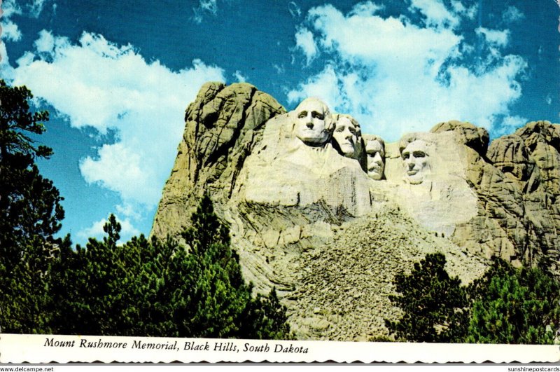 South Dakota Black Hills Mount Rushmore Memorial 1969
