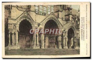 Old Postcard Chartres Cathedral Eure et Loir Porches together