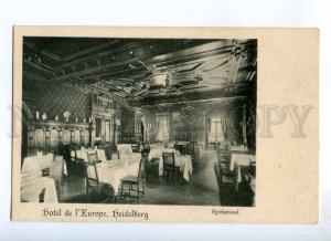 235327 GERMANY HEIDELBERG hotel de l'Europe Vintage postcard