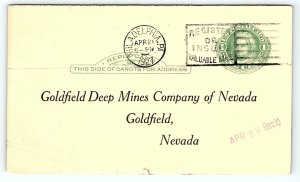 1927 GOLDFIELD DEEP MINES OF NEVADA JUNE MEETING STOCKHOLDERS POSTCARD P1914