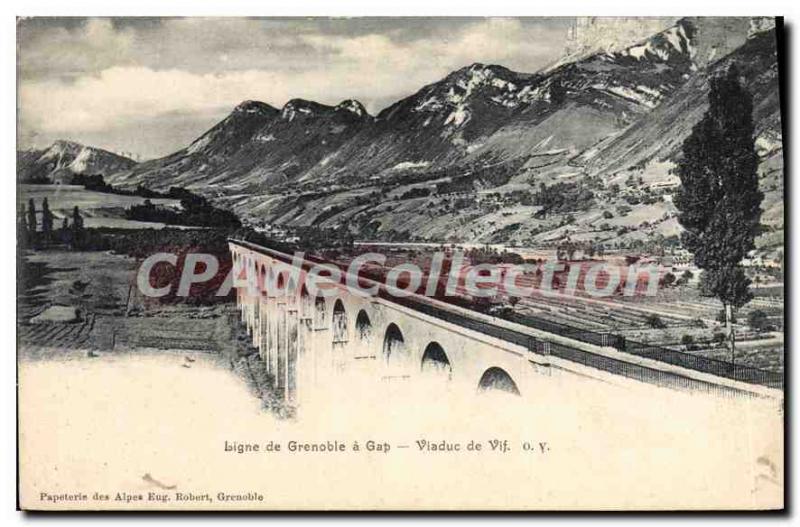 Postcard Old Line Grenoble A Gap Viaduct De Vif