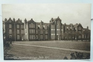 Cambridge Newnham College Peile Hall Antique Vintage Friths Postcard Early 1900s
