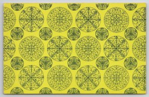 Art By Montag Kaleidoscope Retro Wallpaper Design Atlanta Georgia Postcard M29