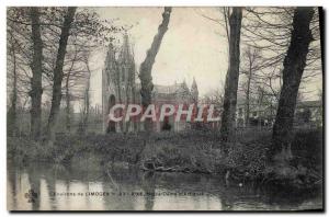 Old Postcard surroundings Limoges Aixe Notre Dame