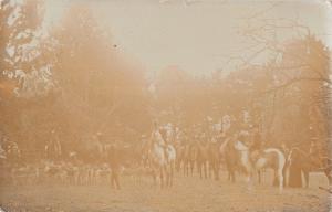 BR75101 real photo horse riding hunting  uk