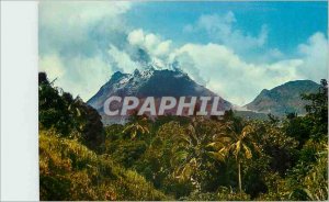 Postcard Modern Guadeloupe eruption of the Soufriere