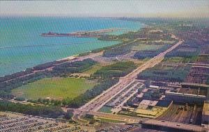 Illinois Chicago View Looking South From Prudential Building