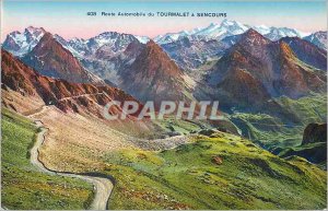 Postcard Old Auto Road Tourmalet has Sencours