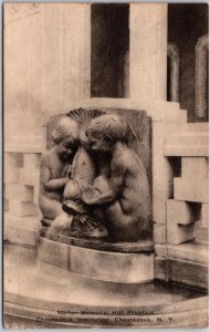 Norton Memorial Hall Fountain Chautauqua Institution New York NY Postcard