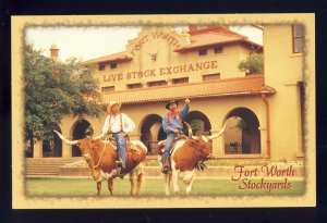 Fort Worth, Texas/TX Postcard, Fort Worth Stockyards, Cowtown