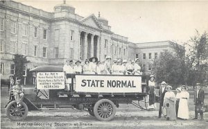 KEARNEY, Nebraska NE~ Incoming Students STATE NORMAL SCHOOL Truck 1910s Postcard