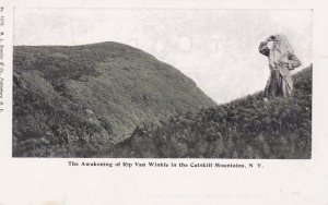 New York The Awakening of Rip Van Winkle In The Catskill Mountains