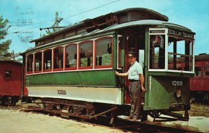 Vintage Postcard 1967 View of Seashore Trolley Museum Kennebunkport Maine ME