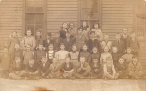 Pearl Illinois Grammer School Class Children Real Photo Vintage Postcard AA60822