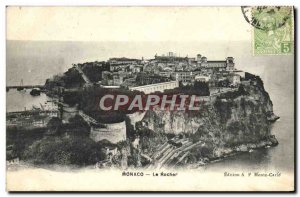 Old Postcard Monaco Rocher