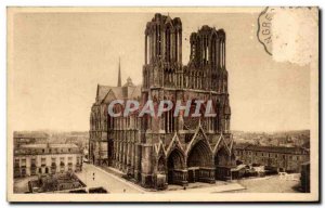 Reims Cathedral Old Postcard