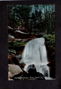 NJ Upper Rockaway River Falls Waterfall Dover New Jersey Vintage Postcard