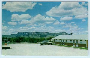 CRAWFORD, NE Nebraska ~ HILLTOP  MOTEL c1950s  Roadside  Dawes County  Postcard