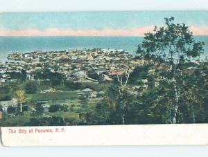 Pre-1907 AERIAL VIEW OF TOWN Panama City Panama F5250