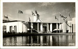 Vtg Postcard RPPC New York Worlds Fair - British Pavillion League of Nations UNP