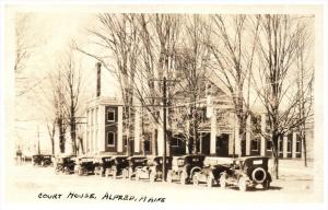 2859 ME Alfred Court House , Line of Parked Antique Autos RPC