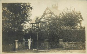 uk real photo postcard to identify house architecture