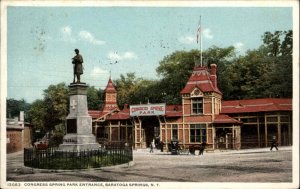 Saratoga Springs NY Congress Spring Park 13083 c1910 Detroit Publishing Postcard