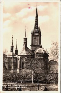 Sweden Stockholm Riddarholmskyrkan Vintage RPPC C205