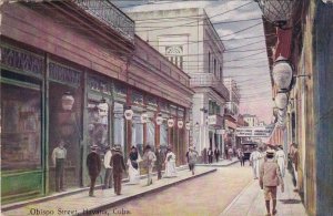 Cuba Havana Obispo Street 1923 sk6585