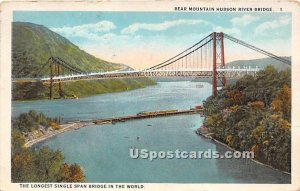 Bear Mountain Hudson River Bridge - New York City Postcards, New York NY Post...