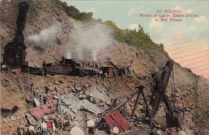 Panama An Accident Wreck Of Large Steam Shovel At Bas Obispo Panama Canal