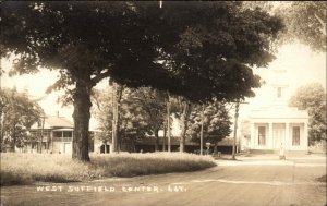 West Suffield Connecticut CT Center c1910 Real Photo Postcard