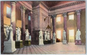 c1910s Washington DC Capitol National Statuary Hall BS Reynolds Interior PC A203
