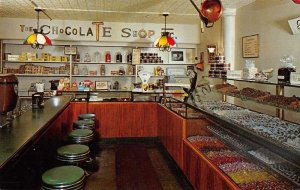 Kalamazo Michigan The Chocolate Shop Candy Store Interior Postcard JF360189