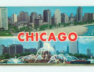 Unused Pre-1980 TWO VIEWS ON CARD Chicago Illinois IL ho7421