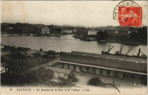 CPA Bayonne Jonction de la Nive et de l'Adour FRANCE (1123955)