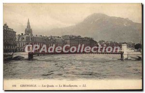 Old Postcard Grenoble Quays The Moucherotte