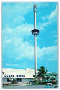 c1960's The Space Needle at the Ocean World in Fort Lauderdale FL Postcard