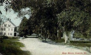 High St. - Cornish, Maine ME Postcard