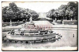 Old Postcard Park De Versailles Latona fountain