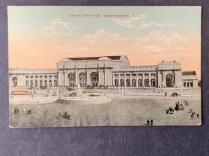 Union Station Washington D.C. Litho Postcard H1202083609