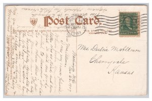 Washington D. C. Jackson's Statue Postcard c1907 Postmark