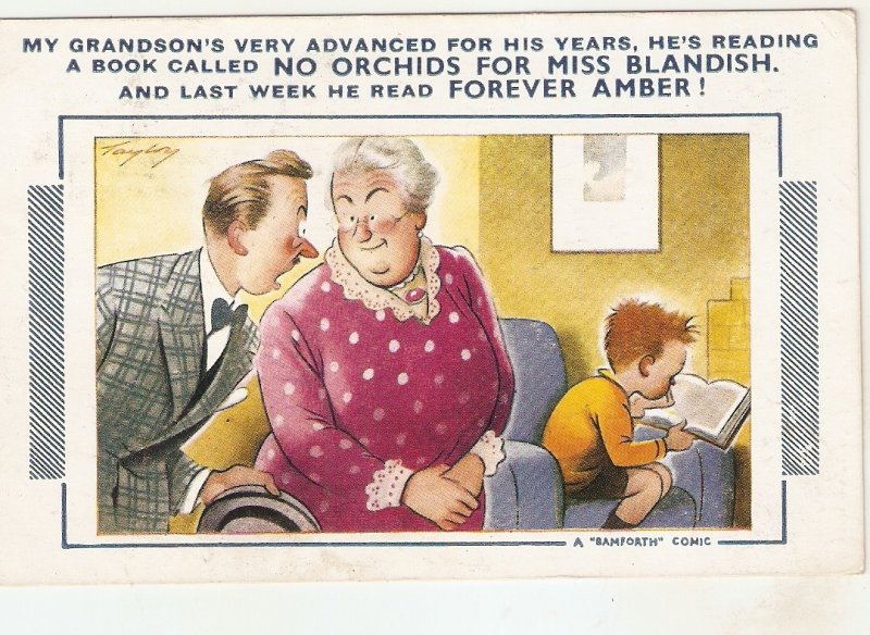 Lot of six (6) Humorous Bamforth Comic postcards