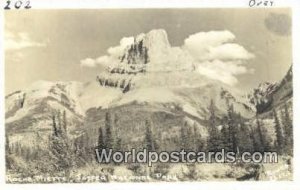 Real Photo Roche Miette Jasper National Park Canada Writing On Back 