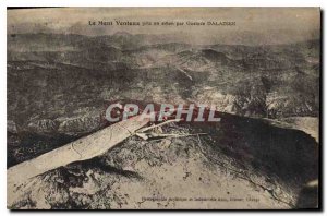 Old Postcard Mont Ventoux taken by plane by Gustave Daladier Aviation