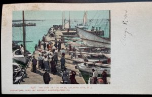 Vintage Postcard 1903 The Pier at the Inlet, Atlantic City, New Jersey