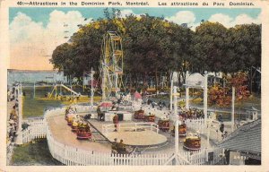 Montreal Canada Dominion Park Ferris Wheel Vintage Postcard JE359271