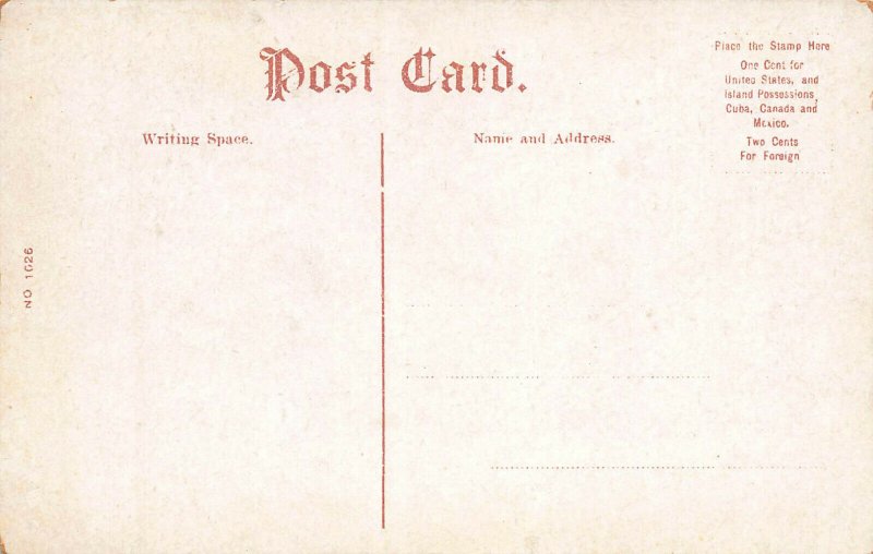 Fogg Museum of Art, Cambridge, Massachusetts, Early Postcard, Unused
