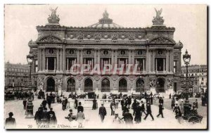 Old Postcard Paris L & # 39Opera