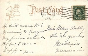 Sad Crying Dog Mailman Postman CRAWFORD YOUNG c1910 Postcard 